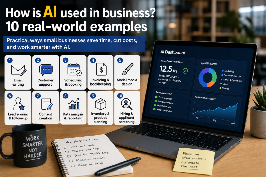 10-real-world-examples- How is AI used in business real world examples for small businesses