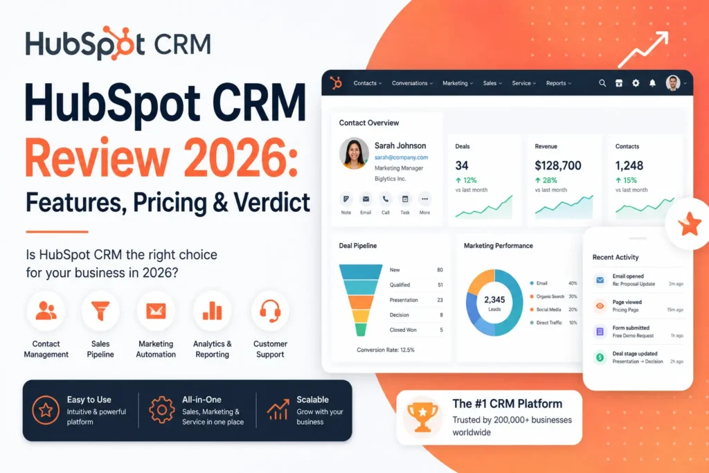 hubspot-crm-review HubSpot CRM Review 2026