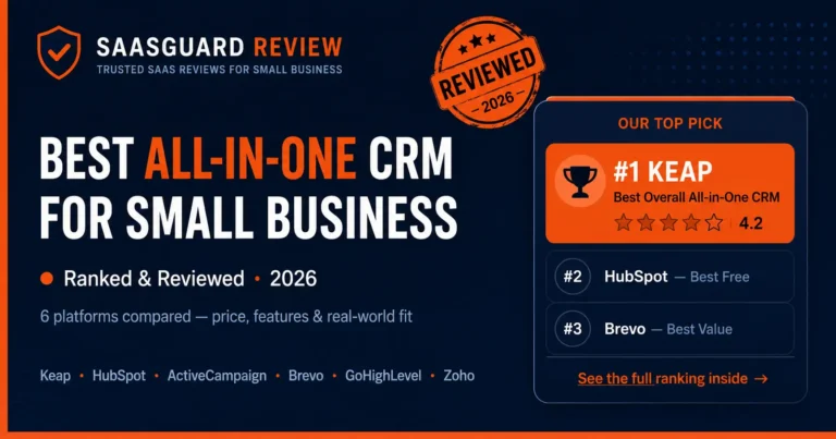 Best all-in-one CRM for small business in 2026: Ranked & Reviewed