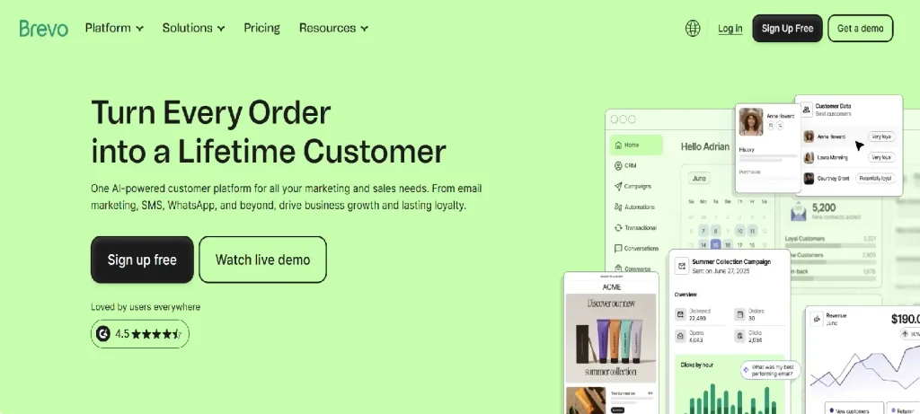 Brevo AI email marketing dashboard for small business Brevo AI email marketing dashboard for small business