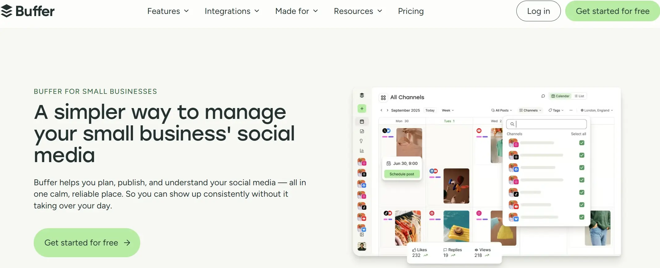 Buffer best for social media marketing Buffer best for social media marketing